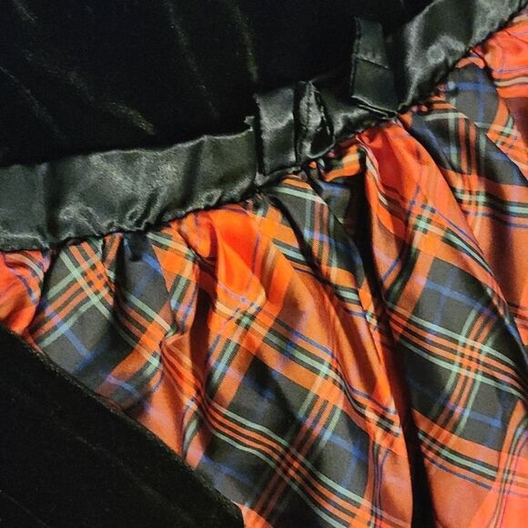 CAT & JACK Black with Red Plaid Holiday Dress - Picture 2 of 4